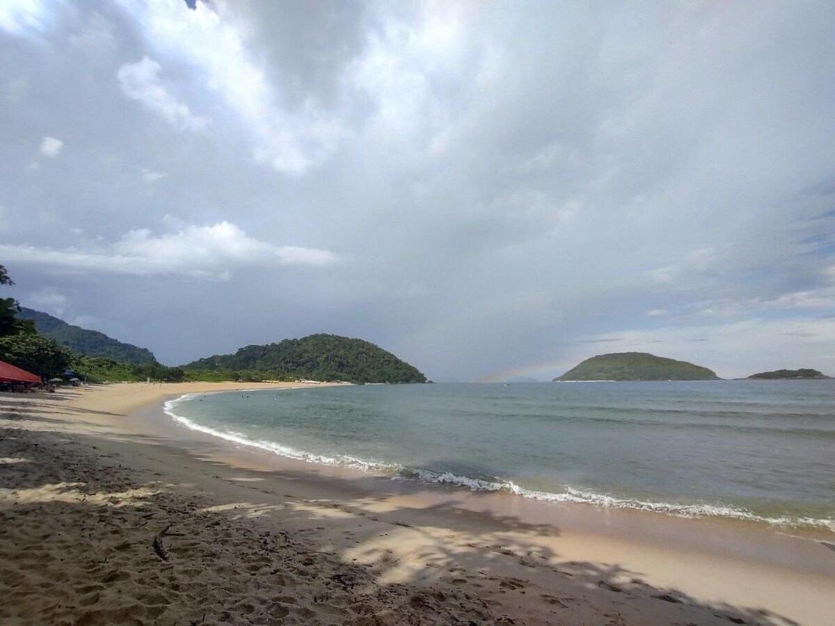 Apartamento Com Ar Cond. Na Praia Grande Ubatuba Bagian luar foto